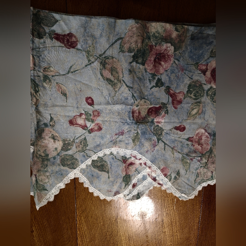 Valances, three matching